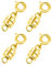 ASTER 4 Stück Magnet Schmuck Magnetische Verschlüsse Ketten, Magnetverschluss Schmuckverschluss Kettenverschluss, Gold Karabinerverschluss für DIY Armband Halskette Schmuck
