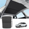 ThinsGo für Tesla Model Y Sonnendach Sonnenschutz Abdeckung Blocks UV Strahlen Skylight Sonne UV Schutz für Model Y 2021 2022 2023-Silber lackiert