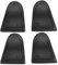 The Lord of the Tools 2 Pairs Trigger Stop Assistant Buttons Compatible with PS5 Controller L2 R2 Trigger Pad Joystick Extender Triggers Buttons ABS Black