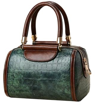 NICOLE & DORIS Handtasche Damen Designer Umhängetasche Mode Schultertaschen PU Leder Satchel Handtasche Krokodil Henkeltasche Clutch Crossbody Tasche Grün