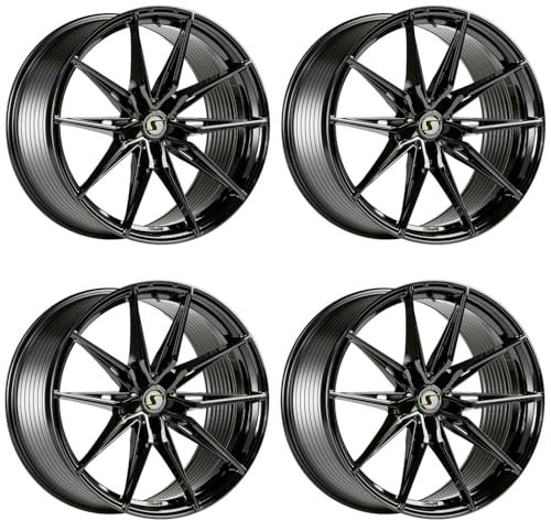 4x Schmidt Felgen TwentyOne 8.5Jx19 ET42 5x112 GlossBlack kompatibel mit Cupra Ateca