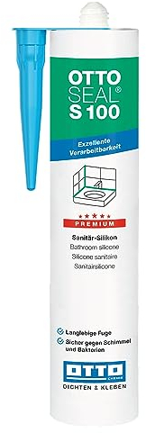 S100 Premium-Sanitär-Silikon 300ml inkl. kör4u Tülle (C09 Caramel)