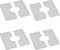 UFURMATE Lot de 4 cache-tuyaux carrés autocollants en plastique ABS pour tuyau de douche de 28 mm de diamètre (argenté)