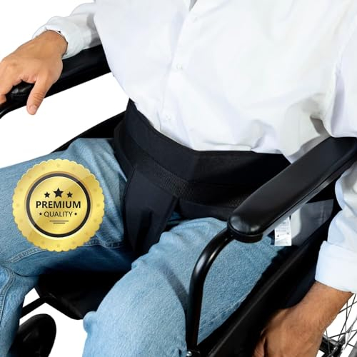 OrtoPrime Sicherheitsgurt für Rollstühle - Universalgröße, Verstellbar, Anti-Sturz Beckengurt für Ältere, Orthopädischer Rollstuhlgurt - Sicherheitsgurt für Rollstuhlfahrer