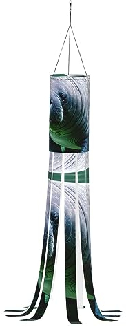 Seekuh Tiere Kalb Halloween Windsack - Leichte und elegante Urlaubsdekoration mit 9 Schwänzen und LED-Lichtern