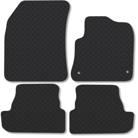 Vauxhall Grandland (2020-2024) [Plug-in Hybrid] 3mm Rubber Car Mats | Tailored Fit Durable Floor Mats Full Coverage Protection Waterproof Accessories Easy Clean Anti Slip Made in the UK