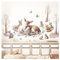 Little Deco Wandtattoo Waldtiere REH Wandsticker Kinderzimmer Fuchs Wandaufkleber Tiere Bäume Babyzimmer Schlafzimmer Wanddeko DL5059-05