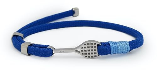 Aloha Bracelet raquette de tennis idée cadeau homme femme cordon réglable acier, TU, acier inoxydable, pas de pierre précieuse