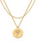 Jenosy 18K Vergoldet Geburt Blume Kette Layered Damen Gold Kette mit Gänseblümchen April Anhänger Hypoallergene Modeschmuck für Frauen und Mädchen
