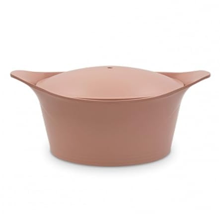 Cookut - L'incroyable Cocotte 20 cm avec poignée en métal et manique assorties - Guimauve