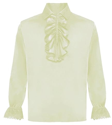 Leinenhemd Herren Slim Fit Viking Kostüm Schnürhemd Halloween Leinenhemd Langarm Freizeithemd Mitteralterhemd Universal Fit Kostüm Mit Schnürung Baumwolle Mittelalterliches Vintage-Kostüm Hemd