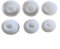 6 almohadillas de repuesto para los oídos, elegantes fundas de silicona para Huawei Freebuds 5I, puntas de silicona para auriculares y cubierta de aislamiento de ruido (blanco nube)