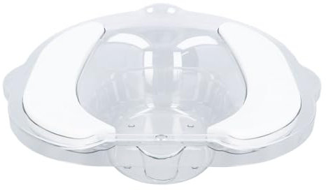 Sitzbäder, Salzwanne, Ostpartum-Pflegebecken, Postpartum-Pflege, Sitzbad-Set für Frauen, Zusammenklappbarer Spülschlauch, Abflusslöcher (Transparent)