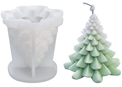Style 2 Christmas Tree and Snowman Silicone Mould,DIY Candle Making & Home Decor for DIY Candle Making and Home Decor