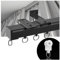 Gardinenschiene - 1 Läufig Vorhangschiene Aluminium, Raumteiler Curtain Rail Decke/Wand Installieren Schiebegardinen Schiene Für Fenster/Duschvorhänge/Wohnzimmer(Schwarz,3.1M/10.1FT)