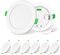 ALUSSO LIGHTING Einbaustrahler LED Spots 230V Dimmbar 12W 1200lm Einbauleuchten Hohe Helligkeit, Warmweiß Neutralweiß Kaltweiß Deckenspots Ultra Flach Deckenleuchte IP44 für Badezimmer Küche, 6er Set