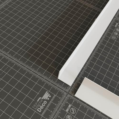 Cornière PVC - Longueur 2.60 m - Blanc - 2 x 2 cm, Lot de 5