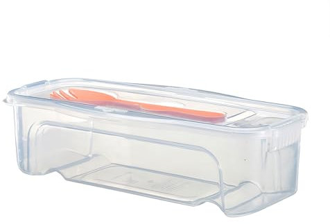 Microwave Pastakocher, 1300 ml, Pastakocher mit Deckel und Löffel, Mikrowellen-Nudelkocher mit Sieb für Küchen, Schlafsäle oder Büros, BPA-frei, 28,5 x 13 x 8 cm