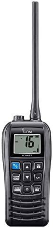 ICOM M37E VHF Marine Radio | Waterproof | 6W Power Output | Buoyant Design | Long Battery Life | Clear Communication
