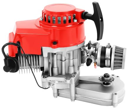 49 cc 2-Takt-Motor, Pocket Bike, Quads Pocket Mini Bike ATV Getriebe Vergaser Dirt Bike Motor, für Mini Cross und Pocket Motorrad