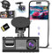 4K Dashcam Voiture Avant Arrière, Wi-FI Caméra Embarquée avec Carte SD 32G, Camera Voiture à 3 canaux Grand Angle 170°, Vision Nocturne,WDR,G-Capteur,Mode Stationnement 24H,Enregistrement en Boucle