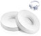 Cuscinetti auricolari di ricambio per cuffie Beats Solo 2 e Solo 3 in memory foam con morbida pelle proteica per cuffie on-ear wireless, maggiore comfort e durata, 1 paio (bianco)