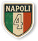 Set Adesivi Napoli Campioni d'Italia 4° Scudetto, 1 Sticker 10 cm + 4 Stickers 5 cm, PVC, per Auto Moto Casco Tablet