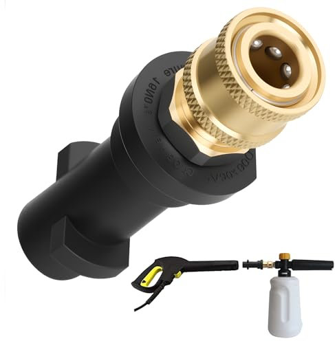 Quick Connect adapter for Compatible with Karcher K2 K3 K4 K5 K6 K7, 1/4 Female Quick Connect Adapter for Foam Cannons Nozzles, Universal High Pressure Washer Release Gun Adapters Conversion Fitting