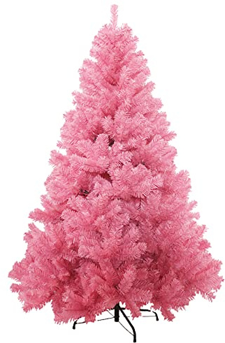 Árbol de Navidad artificial de 5 pies, puntas de ramas gruesas para interiores y exteriores, árbol de Navidad grande con soporte de metal, pino colorido para decoración navideña, 150 cm