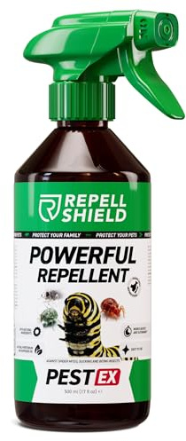 RepellShield® Barrage aux Insectes pour Plantes, Jardin, Fleurs -500ml- | Prêt à l’emploi, parfum botanique naturel, barrière puissante au chrysanthème contre pucerons, thrips & aleurodes