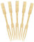 BambooMN Premium 3.5 Bamboo Mini Cocktail Tasting Forks Fruit Food Picks Party Supplies, 100 Pieces