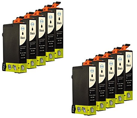 Tintenwunsch 10 Druckerpatronen ersetzt Epson Black SX600FW SX105 SX405 SX200 DX8400 SX100 SX405 S21 DX9200 SX410 DX5000 Stylus Office BX610FW Stylus DX 5500