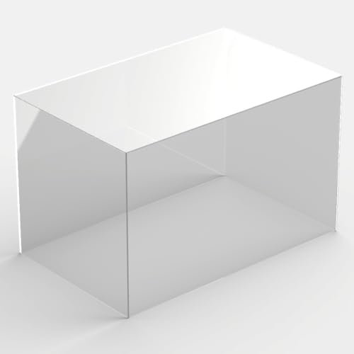 Hansen Acrylhaube / Schaukasten / Ausstellungshaube / Abdeckhaube - Rechteckig, Transparent, 30 x 48 cm, Acryl, Sofort einsetzbar, Handgefertigt in Deutschland