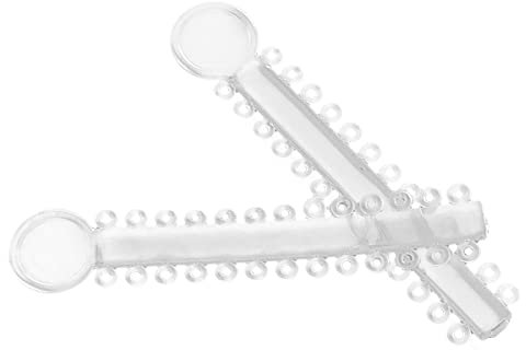 ROSENICE 40pcs Ligaduras para ortodoncia dental Consumable Treatment Plastic Ligatures (Blanco)