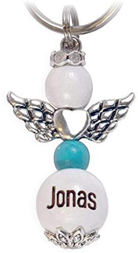 Sellerdios Schutzengel Gravur (Blau) Schlüsselhänger