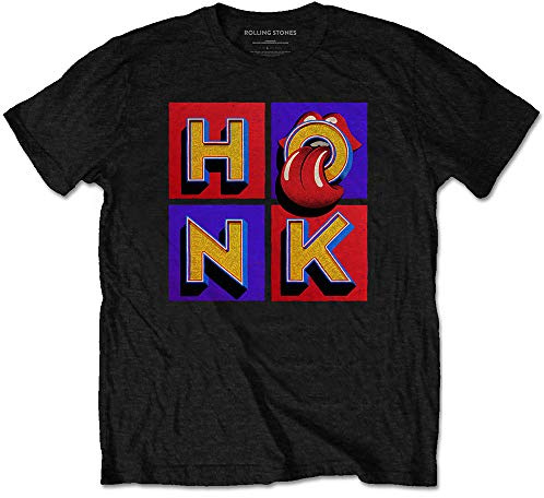Rolling Stones The T-Shirt Honk Album Band Logo Nue Official Men's Black
