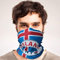 Club of Heroes / Island Schlauchschal, nahtloses Multifunktionstuch aus weicher Mikrofaser/Bandana Halstuch Mundschutz Loop Schal/Iceland Schweden Norwegen Dänemark Fahne Reise Patch