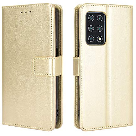 BellaCase Cubot X30 Hülle [Brieftasche] [Klammerfunktion] [Kartenfächer] [Magnetic Flip Cover] Kompatibel mit Cubot X30 Smartphone(Golden)