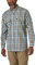 Wrangler Riggs Workwear Men's Long Sleeve Foreman Plaid Workshirt Button Down Shirt, Blue/Tan/Yellow, Medium