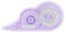 Starplast - Cinta Correctora Pastel 8x5 mm, No Reseca, Borrar yEescribir al Instante, Alta Cobertura, Papeleria, Escolar y Oficina - LILA