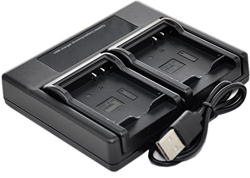 BTBAI Battery Charger USB Dual for BLM-1 BLM1 PS-BLM1 PSBLM1 EVOLT C-5060 C-7070 C-8080 E-1 E-3 E-30 E-520 E-300 E-330 E-500 E-510 Wide Zoom Camera k2d