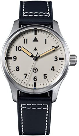 Sugess 38 mm automatische mechanische Armbanduhr, Leuchtindex, NH35-Uhrwerk, wasserdicht, Saphirglas, Herrenuhr, Farbe 3, Classic