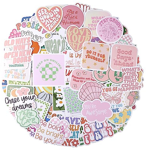 100 Stück Dänische Pastell Aufkleber Bunte Niedliche Ästhetische Aufkleber Aesthetic Stickers For Water Bottles Aesthetic Inspirierende Aufkleber Pack Asthetic Stickers Für Jugendliche Mädchen