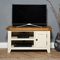 Elm home and garden Oak Painted Cream Off White 1 Door Small Tv Video Unit Fully Assembled 50 cm high x 91 cm Wide x 437 cm Deep