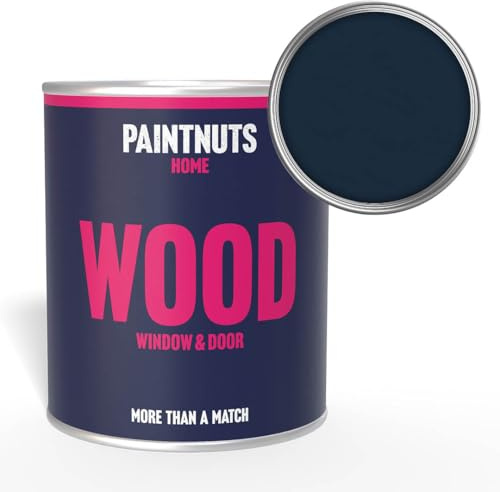 Paintnuts Wood Window & Door Paint - RAL-5011 - STEEL BLUE Matt 2.5 Litre Tin