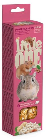 LITTLEONE Sticks Aufblasbarer Reis F.Secos Hamster Ratte 8 x 110 g