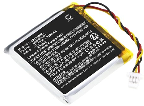 CELLONIC, Batteria per Cuffie Compatibile con JBL Live 660NC, Live 660 (750mAh, 3.7V) Batteria di Ricambio GSP683331