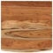 vidaXL Waschtischplatte, Quadratisch Arbeitsplatte mit Naturkante, Waschtischkonsole Tischplatte für Badezimmer, Holzplatte Platte Badmöbel, 60x60x2,5cm Massivholz Akazie