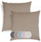 sleepling 4er Set 40 x 40 cm, Sofakissen mit Füllung und Bezug, Zierkissen aus robustem Polsterstoff, Dekokissen, Kopfkissen, Kissen für Couch, braun