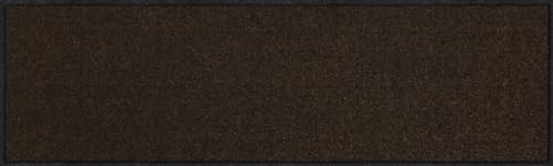 Salonloewe Fußmatte 030x100 cm Schokobraun Fußabtreter, innen, außen, Schmutzfangmatte, Sauberlauf-Teppich